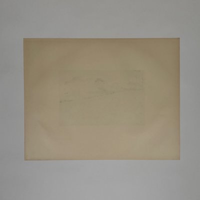 Lithographie par Henri Rivière Douarnenez vu du Ris