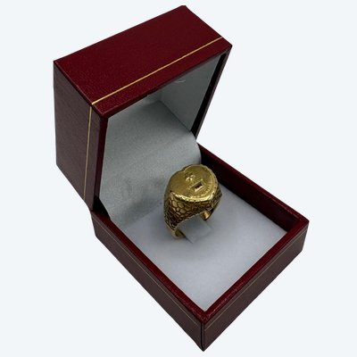 BAGUE JONC MIXTE OR