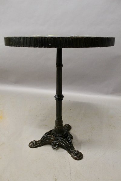 Ceramic Compass Rose Top Pedestal Table