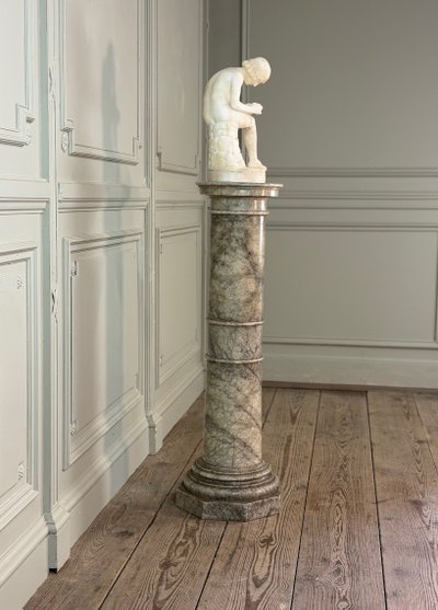 Colonne en albâtre, vers 1880