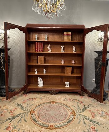 Maison Jansen, bella biblioteca Regency del XIX secolo timbrata