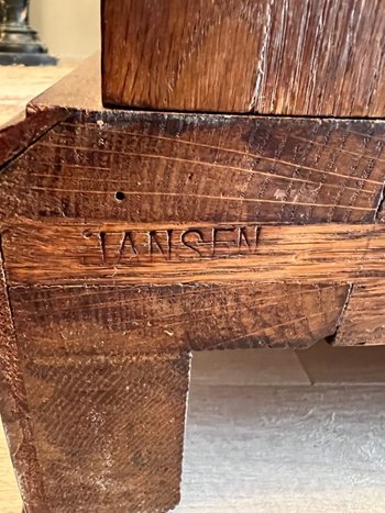 Maison Jansen, bella biblioteca Regency del XIX secolo timbrata