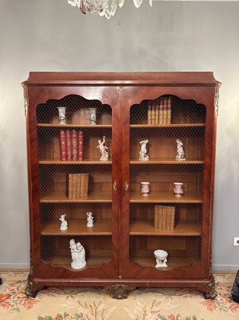 Maison Jansen, bella biblioteca Regency del XIX secolo timbrata