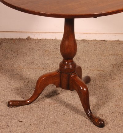 Oak Tripod Table, Circa 1800