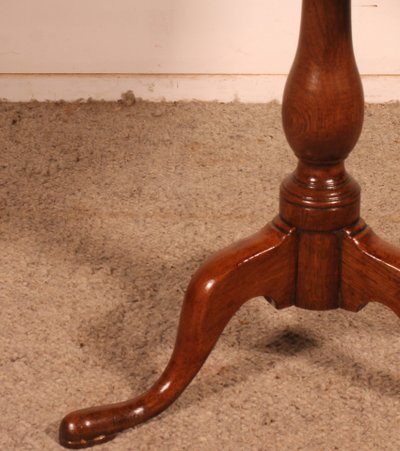 Oak Tripod Table, Circa 1800