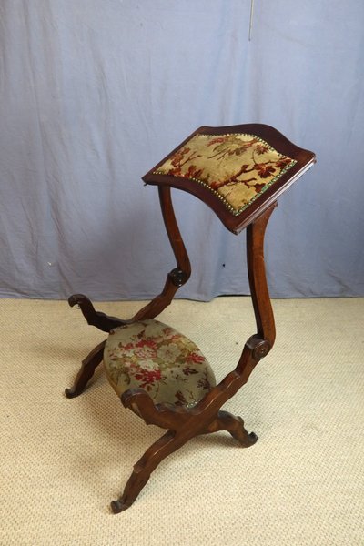 19th-century curule armchair