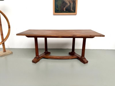 Art-Déco-Esstisch oder Schreibtisch aus Eiche und Buche – 1930er Jahre