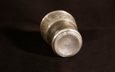 Solid silver timbale Minerva hallmark 51 grams