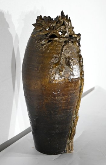 Glazed Ceramic Vase, signed “Korina”, Art Nouveau – 1900