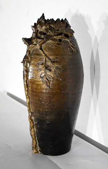 Glazed Ceramic Vase, signed “Korina”, Art Nouveau – 1900