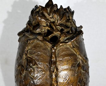 Glazed Ceramic Vase, signed “Korina”, Art Nouveau – 1900