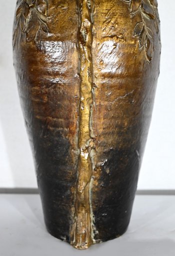 Glazed Ceramic Vase, signed “Korina”, Art Nouveau – 1900