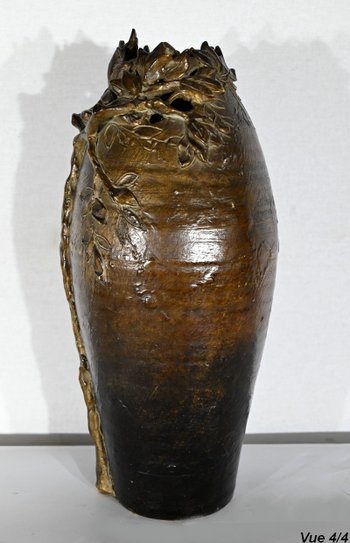 Glazed Ceramic Vase, signed “Korina”, Art Nouveau – 1900