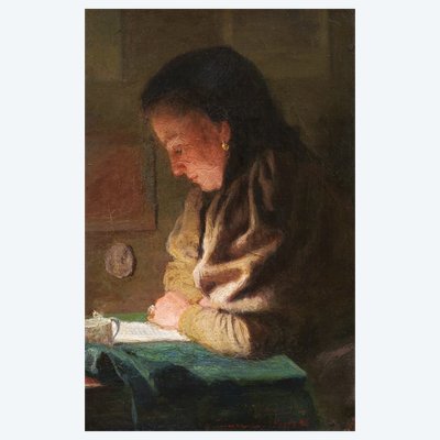 Scuola FRANCESE nel 1896, La lettrice