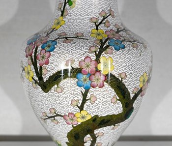 Cloisonne Enamel Vase - XXth