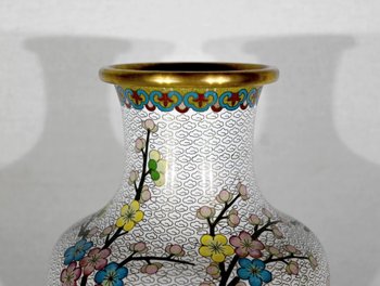 Cloisonne Enamel Vase - XXth
