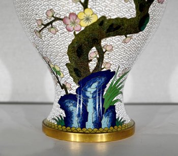 Cloisonne Enamel Vase - XXth