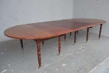 Table à 10 Pieds En Acajou d'époque XIXème