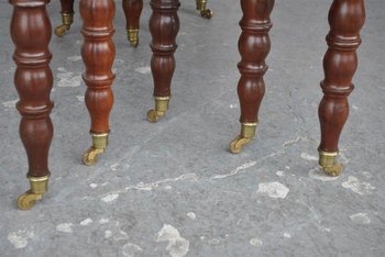 Table à 10 Pieds En Acajou d'époque XIXème