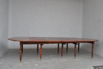 Table à 10 Pieds En Acajou d'époque XIXème