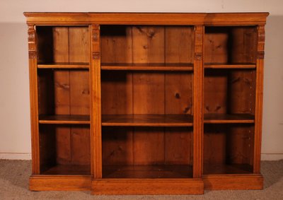 Offene Bücherregale aus heller Eiche – 19. Jahrhundert