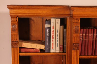 Offene Bücherregale aus heller Eiche – 19. Jahrhundert