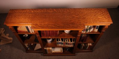 Offene Bücherregale aus heller Eiche – 19. Jahrhundert