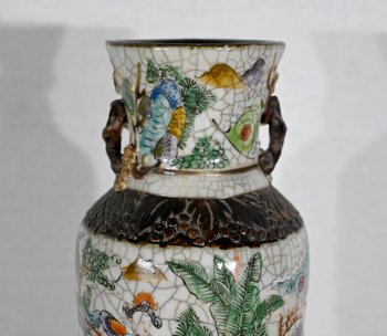 Nanjing Cracked Earthenware Vase, China - 19th Century