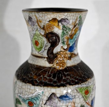 Nanjing Cracked Earthenware Vase, China - 19th Century