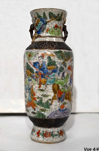 Nanjing Cracked Earthenware Vase, China - 19th Century