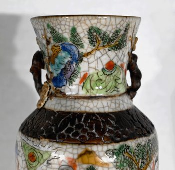 Nanjing Cracked Earthenware Vase, China - 19th Century