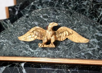 Rare Office Necessary in Marble and Bronze, Empire style - 2nd half of the 19th century