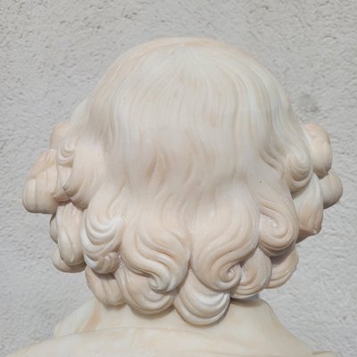 Shakespeare, Buste H70m,  marbre blanc, XIXème siècle