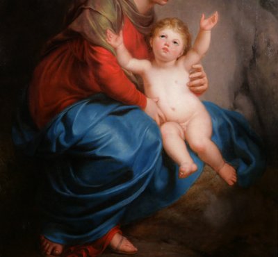 Pierre-Joseph-Célentin François 1759–1851 *Madonna and Child*, oil on canvas, ca. 1820  Neoclassicism