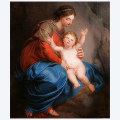 Pierre-Joseph-Célentin François 1759–1851 *Madonna and Child*, oil on canvas, ca. 1820  Neoclassicism