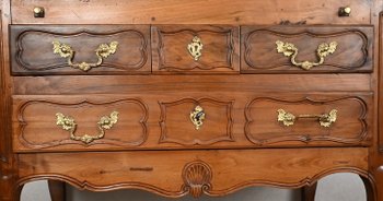 Commode Scriban en Noyer, époque Louis XV – Fin XVIIIe