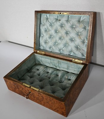 Jewelery Box in Thuya Burl, Napoleon III Period - Late 19th Century