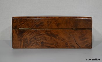 Jewelery Box in Thuya Burl, Napoleon III Period - Late 19th Century
