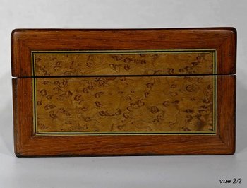 Box in marquetry of various woods - Early 20th century