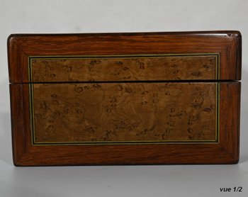 Box in marquetry of various woods - Early 20th century
