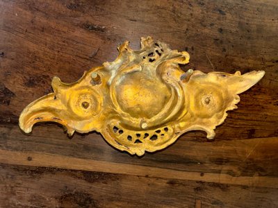 Encrier double en bronze style Louis XV, XIXème siècle