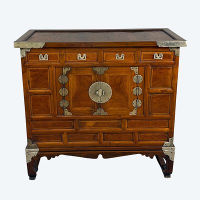 Meuble cabinet asiatique en bois massif, XIXe siècle