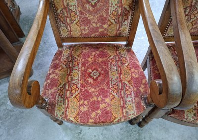 Paire de fauteuils en noyer – Époque Restauration / Charles X – XIXe siècle