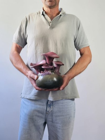 Vase Champignon, A. Kostanda, Vallauris 1960's