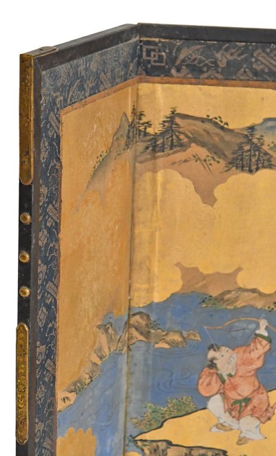 Paravent de table japonais à six feuilles