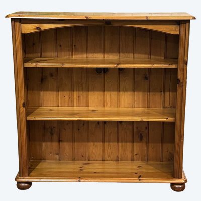 Etagère bibliothèque en sapin des années 1980