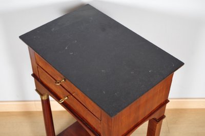 Empire-style chest of drawers in mahogany veneer, circa 1810