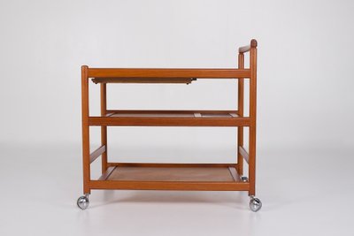 Teak trolley/serving cart, Denmark, 1970s.