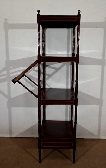 Scaffale in mogano massiccio, Inghilterra - Seconda metà del XIX secolo