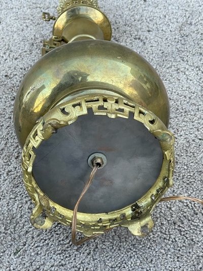 Chinesische Bronzelampe